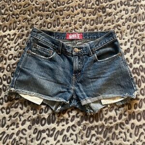 Levi's Dark Blue Jean Shorts